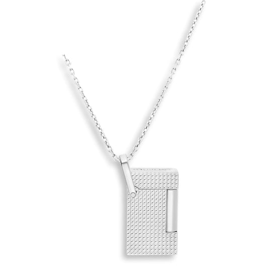 S.T. Dupont Line 2 Necklace Soft Flame Cigar Lighter - Silver - Main Image -Front