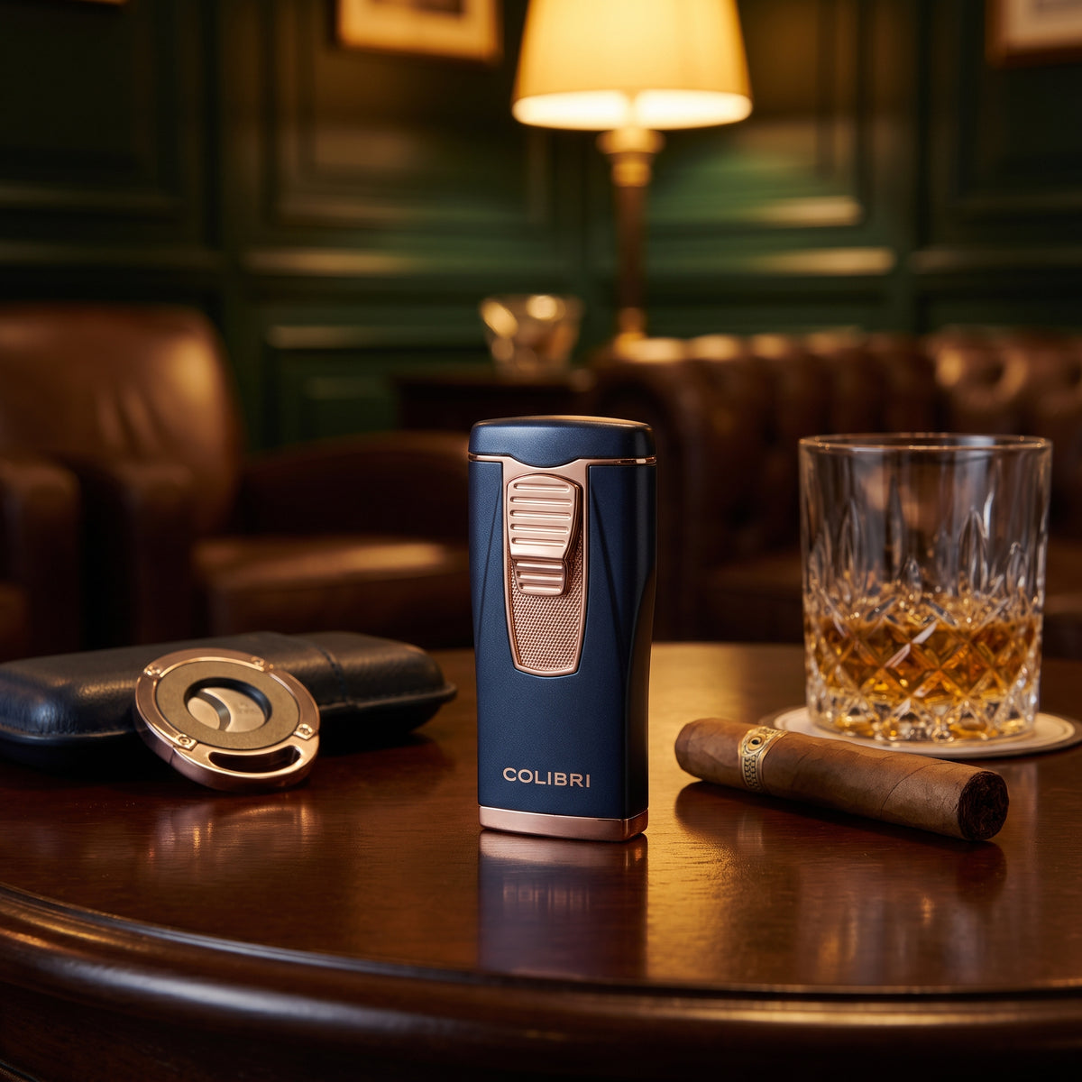 Colibri Monaco Triple Jet Flame Cigar Lighter - Lifestyle Image