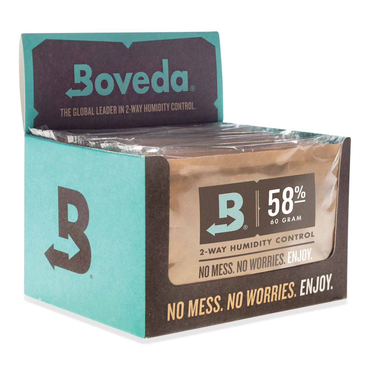 Boveda 58% RH Humidity 12-Pack, Large 67 gram (BV-HDF-58-12PK-67G)