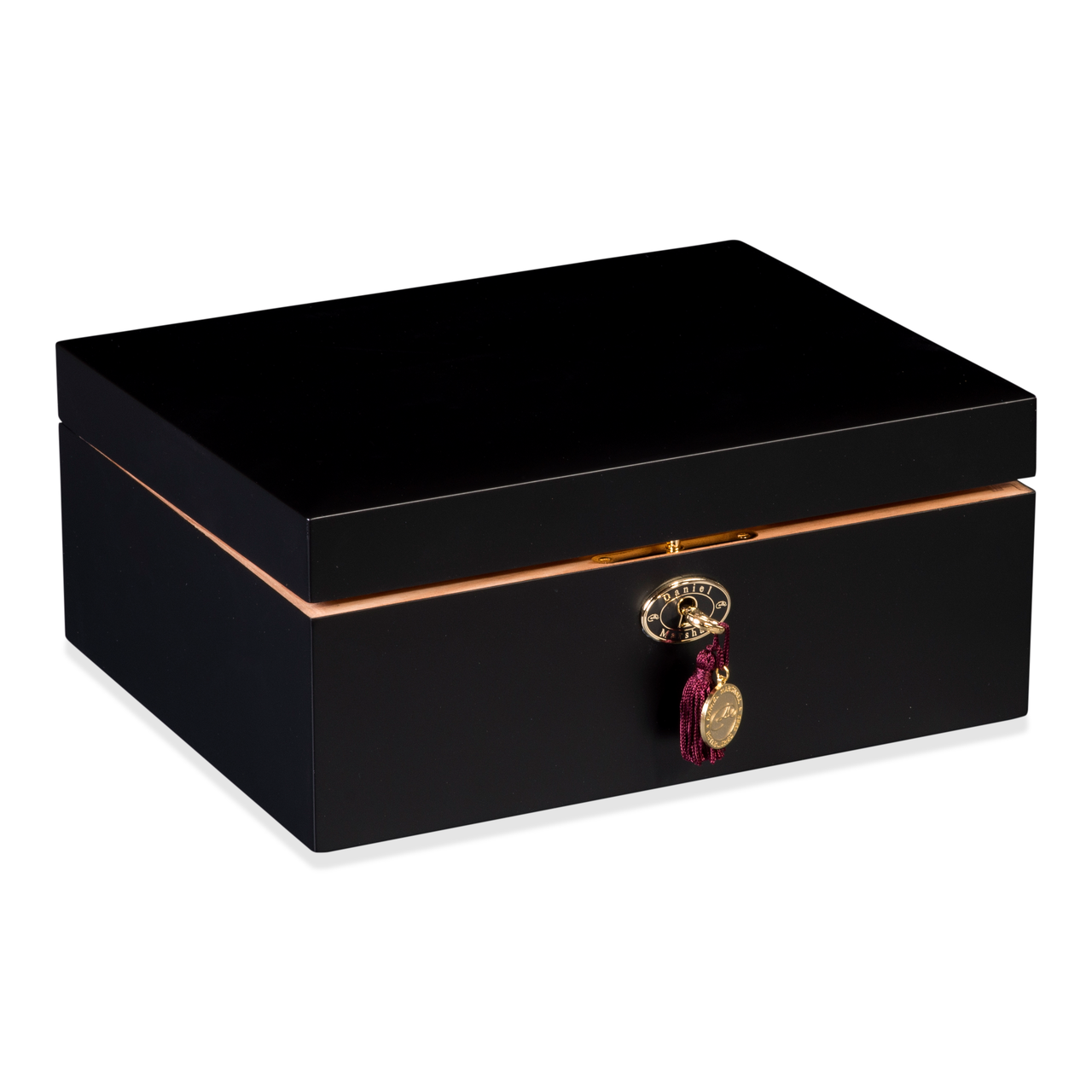Daniel Marshall 20065 Ambiente 65-Cigar Humidor - Matte Black