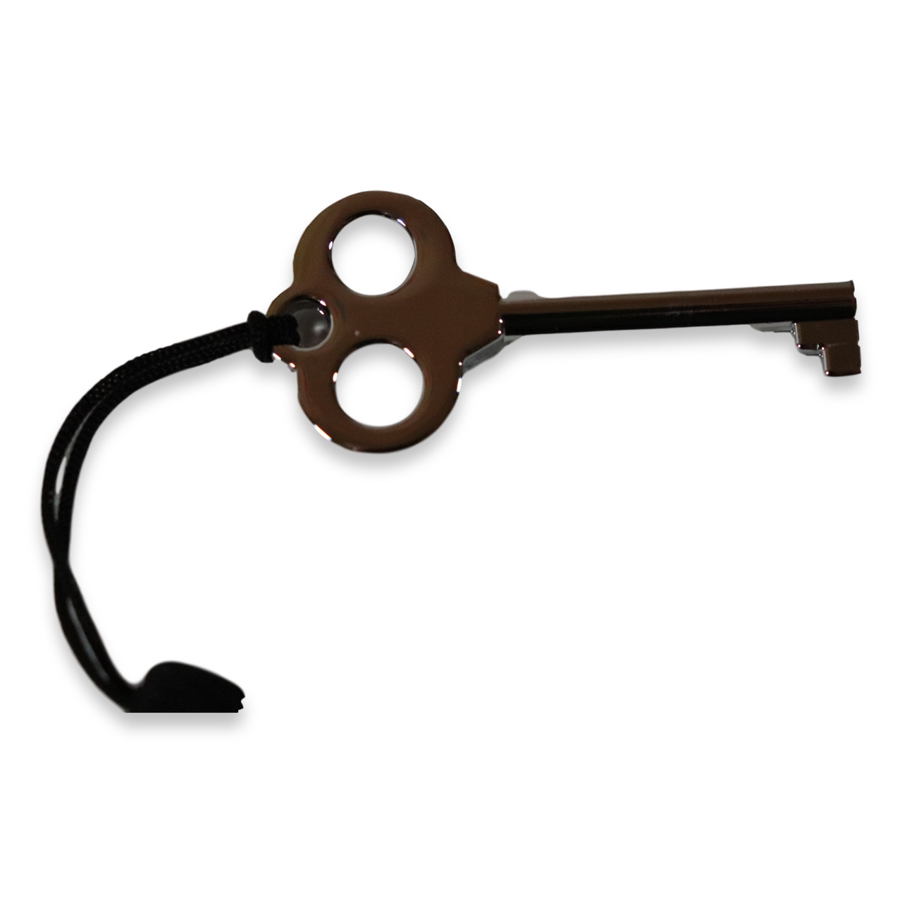 Diamond Crown Chrome Humidor Key with Tassel - St. James Series - Exterior Front