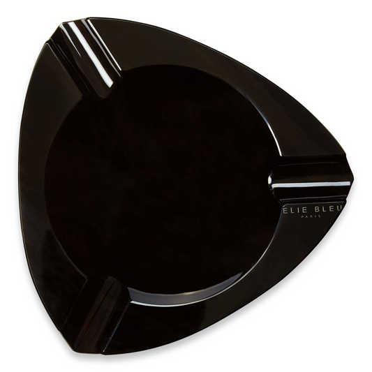 Elie - Bleu - Black - Obsidian - Stone - 3 - Cigar - Ashtray - Obsidian - Collection - Exterior - Top