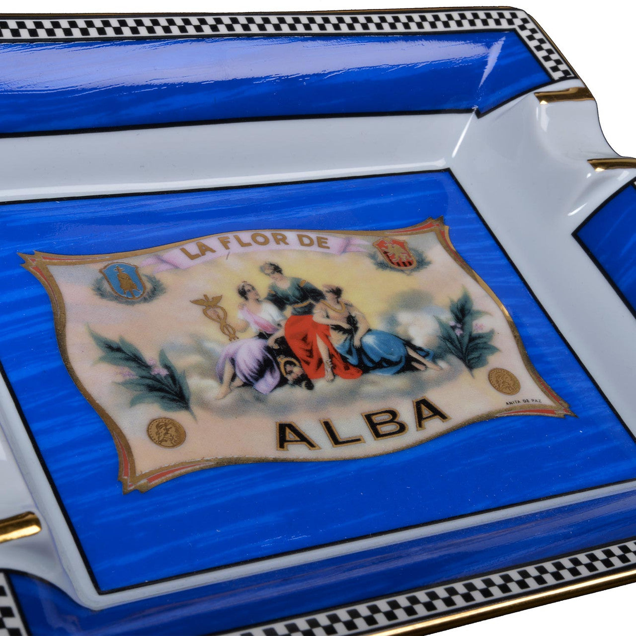 Elie - Bleu - Blue - Cigar - Ashtray - Flor - de - Alba - Collection - Exterior - Close