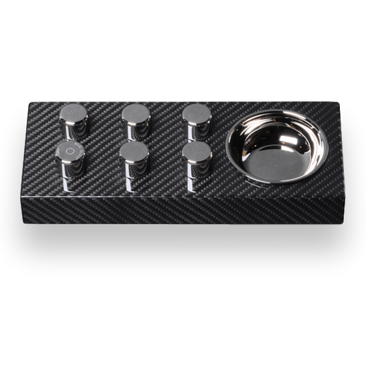 Elie Bleu Carbon Fiber Cigar Ashtray - Classic Collection - Exterior