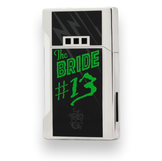 Elie Bleu J-12 Double Sided Wide Jet Flame Lighter - Tatuaje The Bride Limited Edition