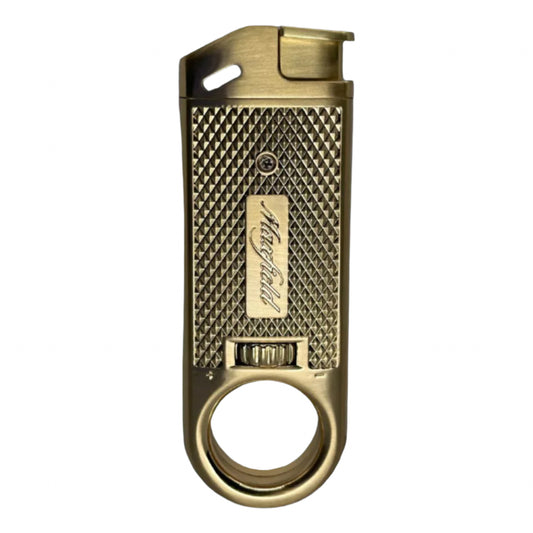 Maxfield Slim Diamond Soft Flame Cigar Lighters - Gold - Exterior Front