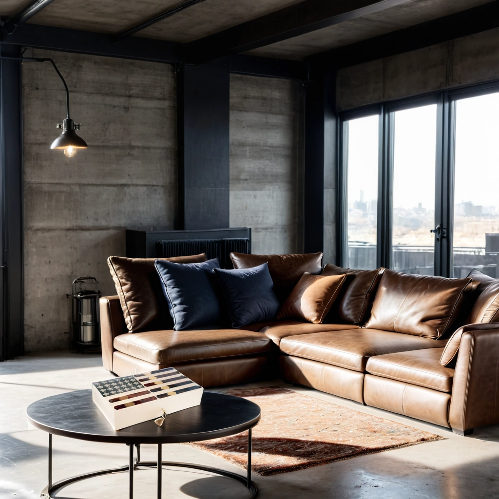 Elie Bleu Stars and Stripes Cigar Flag 110-Cigar Desktop Humidor - Lifestyle 2