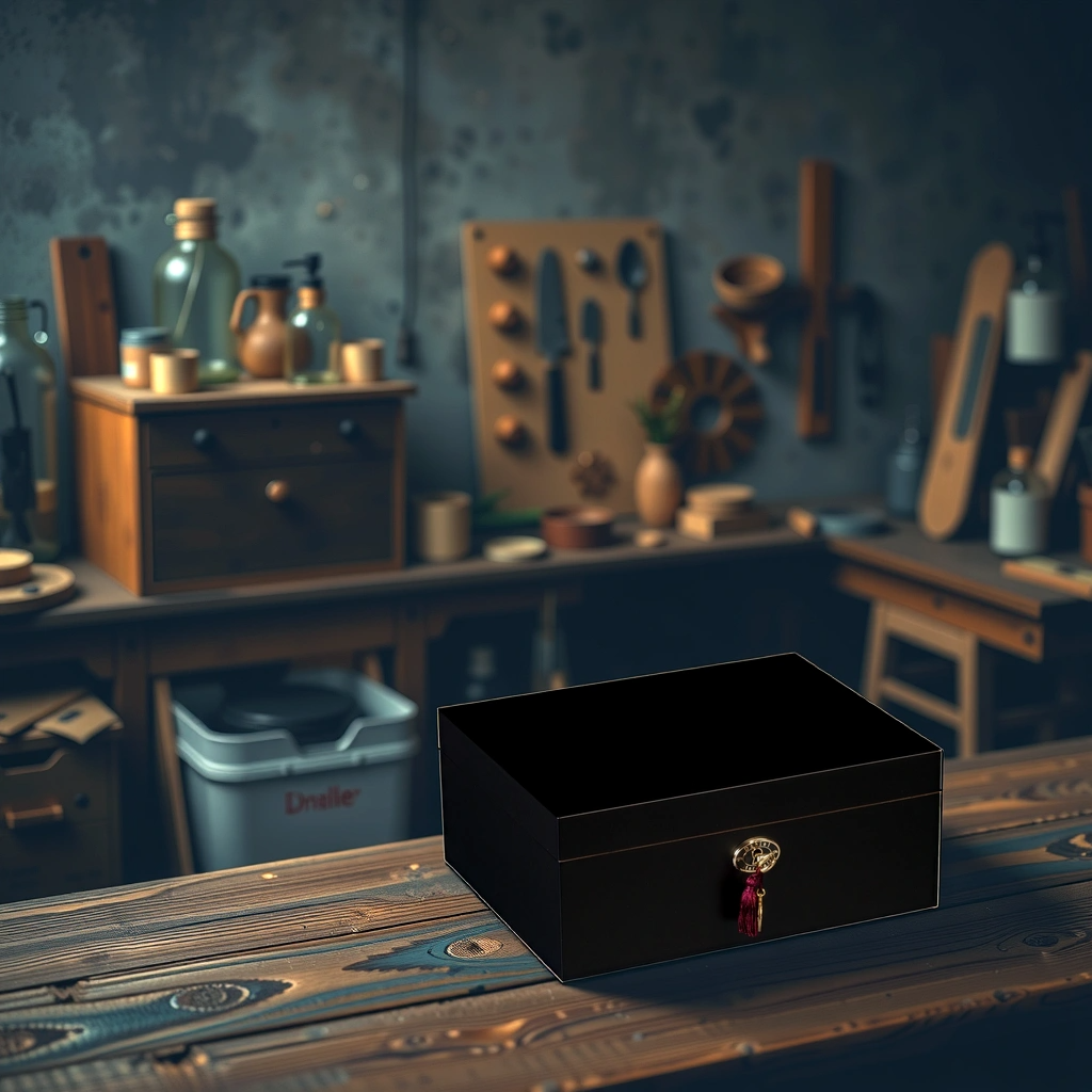 Daniel Marshall 20065 Ambiente 65-Cigar Humidor - Matte Black