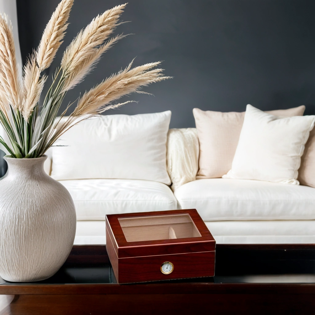 Prestige Chalet Glasstop 25-50 Cigar Desktop Humidors