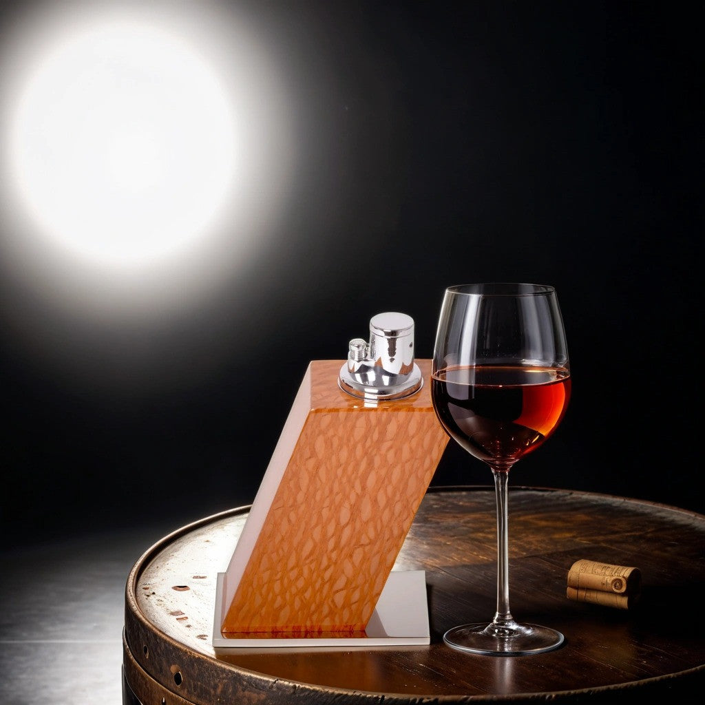 Elie Bleu Louro Faia Classic Wood Torch Flame Triple Jet Tabletop Cigar Lighter - Lifestyle