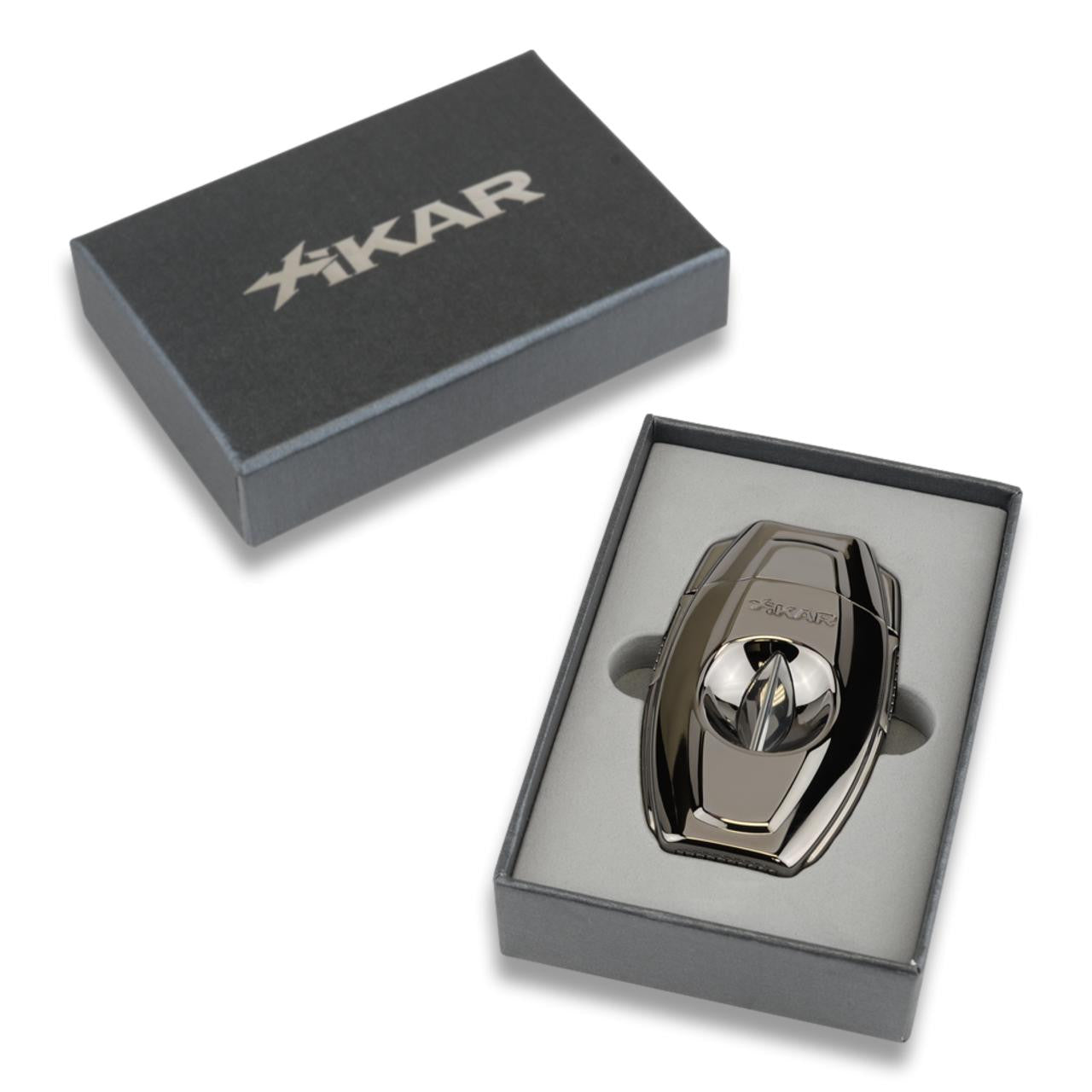 Xikar VX2 V-Cut Cigar Cutter - Gunmetal  - Box