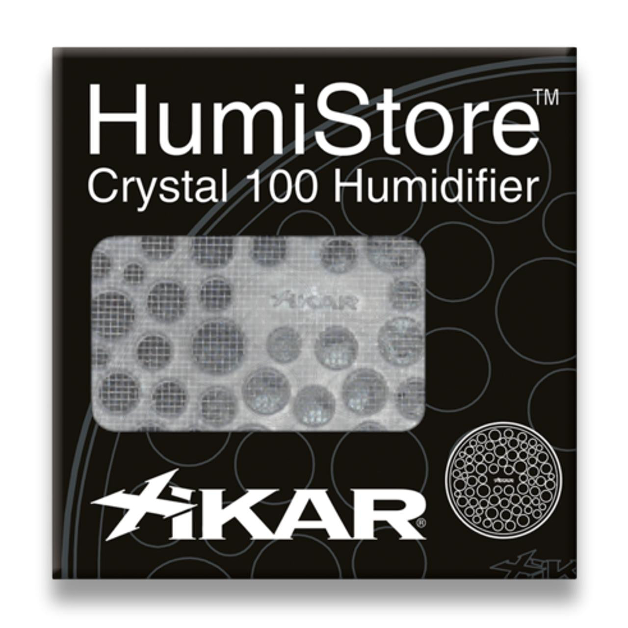 Xikar Humistore Crystal Humidifier - Crystal 100 - Exterior Front with Box