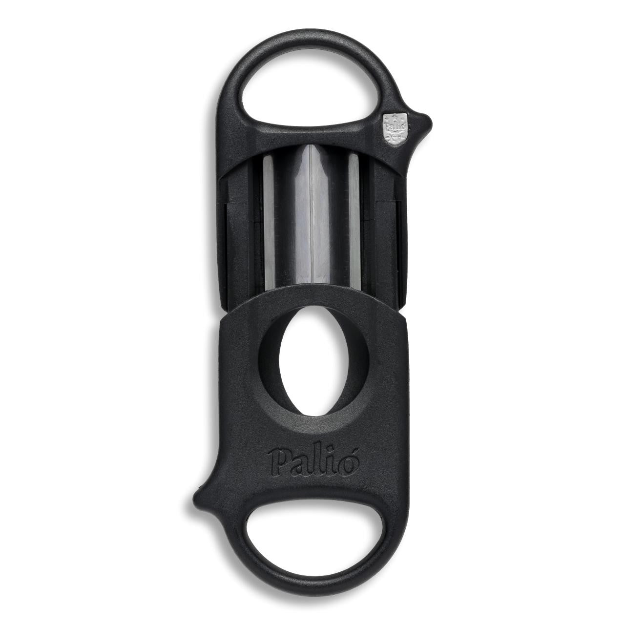 Palio Deep V-Cut Cigar Cutters - Black - Cutter Opened