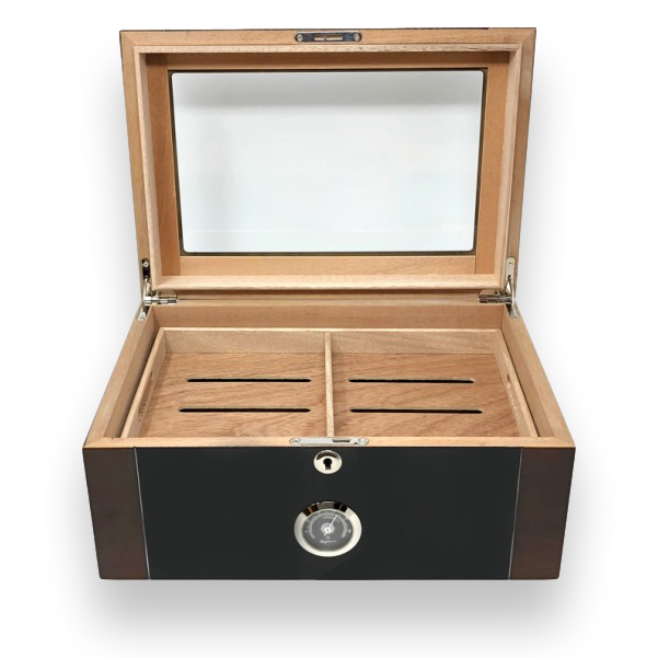 Prestige Berkeley II 100-Cigar Desktop Humidor - Interior Front