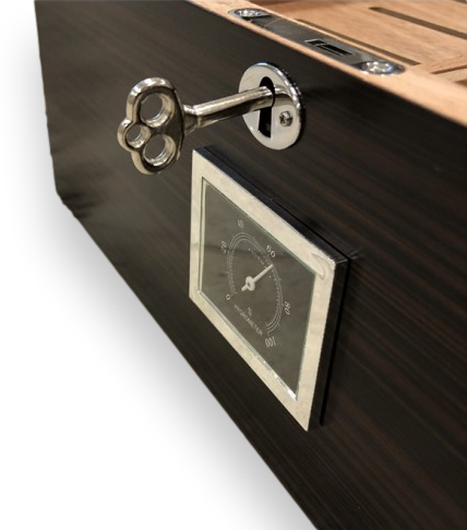 Prestige Rockefeller 130-Cigar Desktop Humidor - Lock and Key System