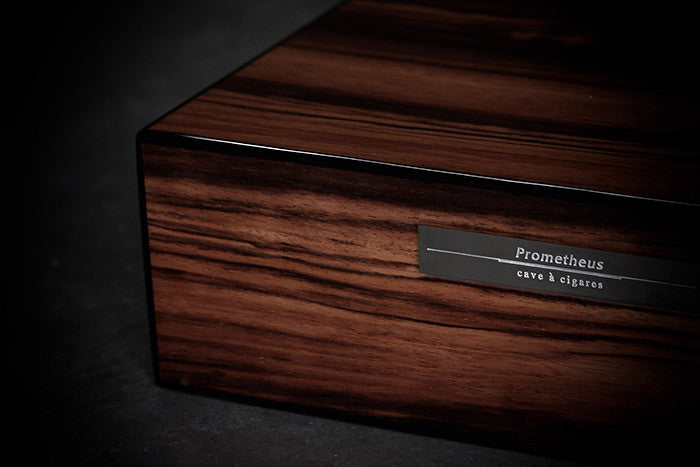 Prometheus Macassar Ebony 50 Cigar Humidor - Milano Series