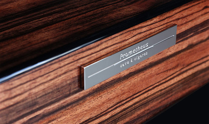 Prometheus Macassar Ebony 50 Cigar Humidor - Milano Series