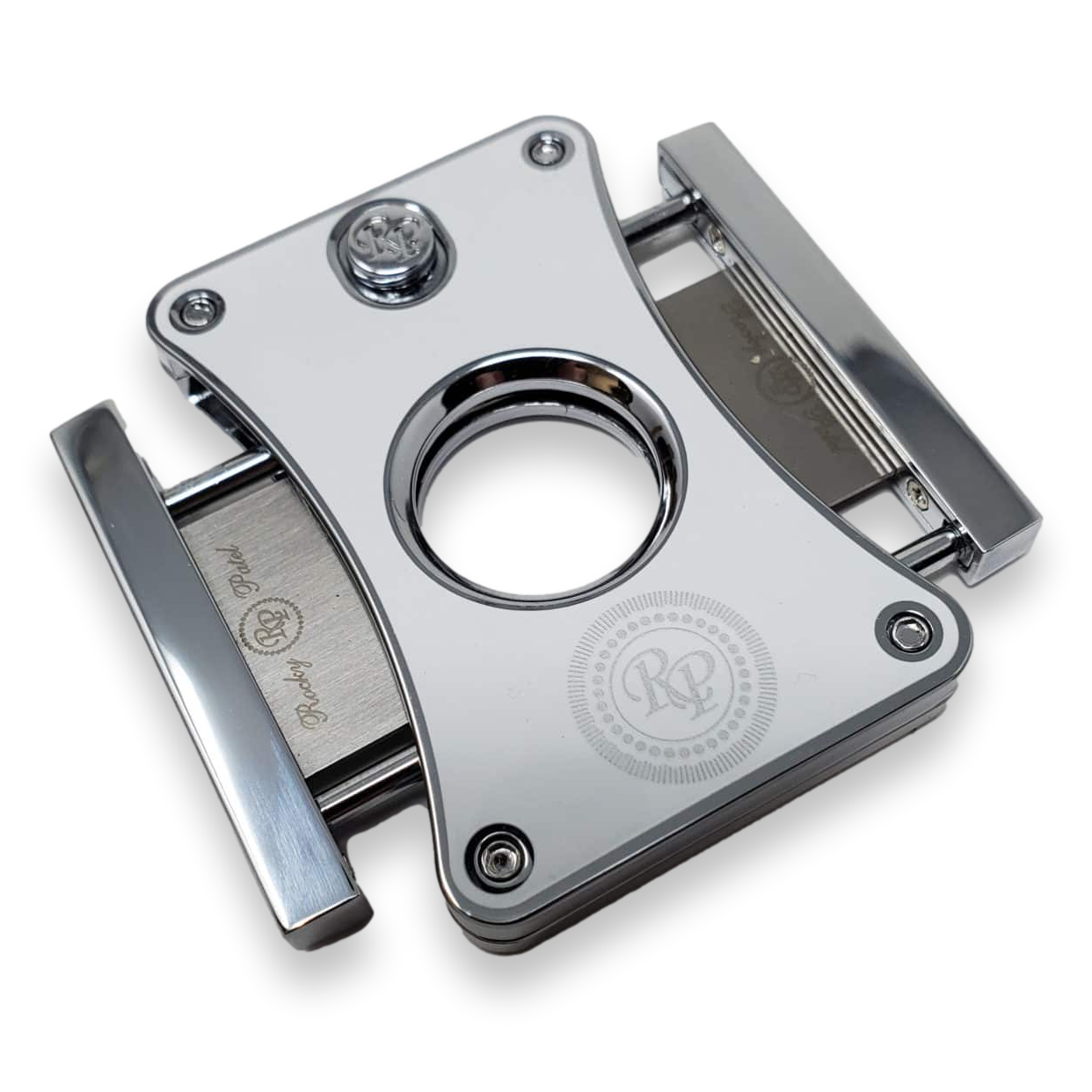 Rocky Patel Diamond Series Guillotine Double-Blade Cigar Cutter - White - Interior Front
