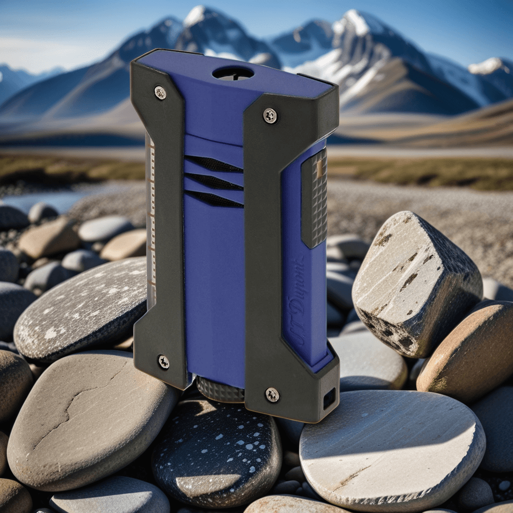 S.T. Dupont Defi Extreme Torch Flame Single Jet Cigar Lighter - Matte Black Series - Matte Black Ocean - Lifestyle