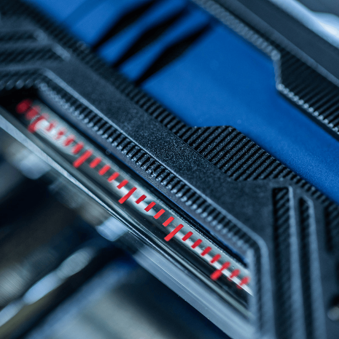 S.T. Dupont Defi XXtreme Torch Flame Double Jet Cigar Lighter - Matte Blue - Left Facing