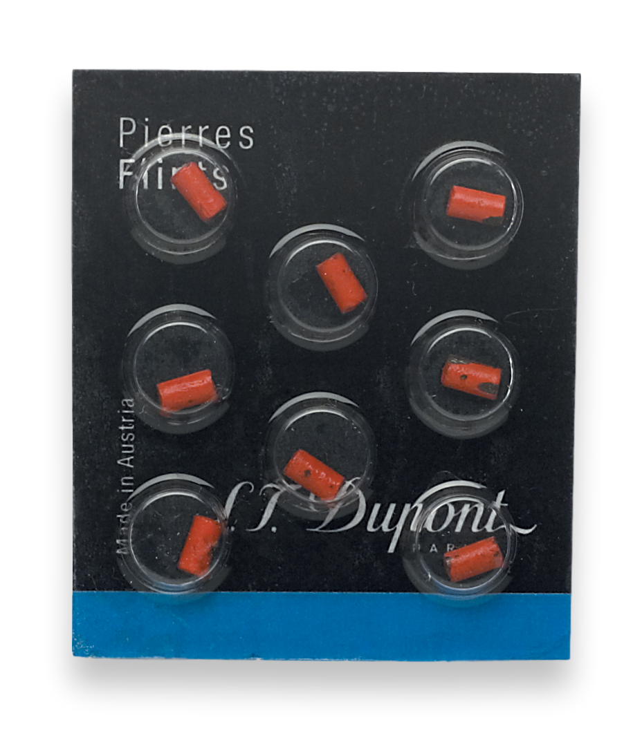S.T. Dupont Red Lighter Flint - 8-Pack - Exterior Front