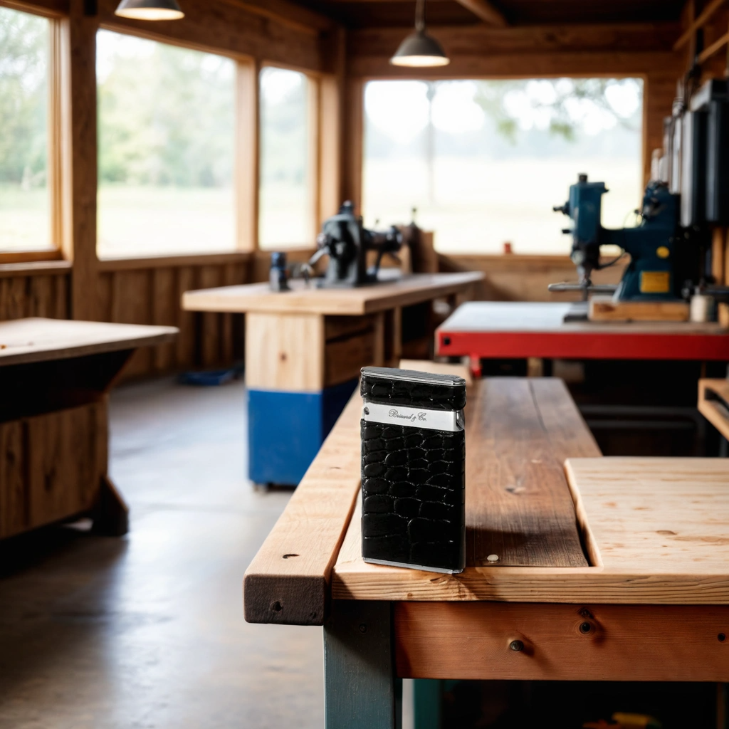 Brizard & Co Antique Saddle Sottile Torch Flame Single Jet Cigar Lighter - Lifestyle