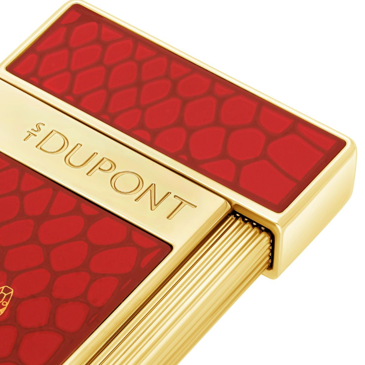 S.T. Dupont Year of the Snake Slimmy Flat Torch Flame Cigar Lighters - Red - Details