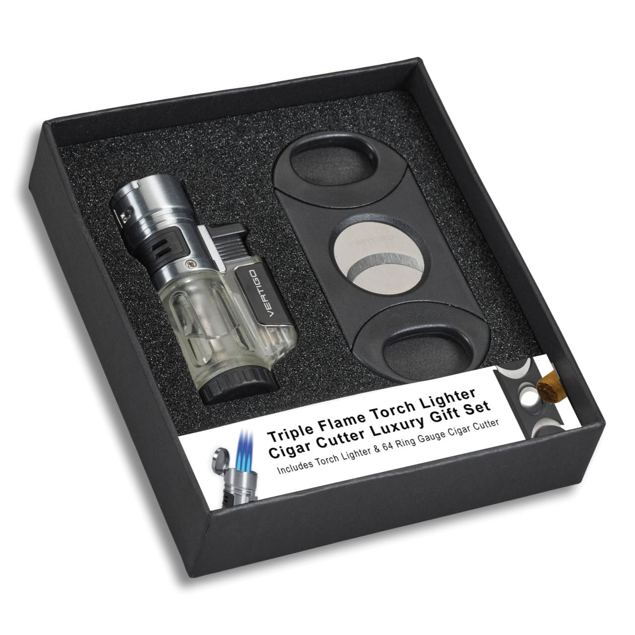 Vertigo Blizzard Lighter & Big Boy Cutter Gift Set - Product Gift Set