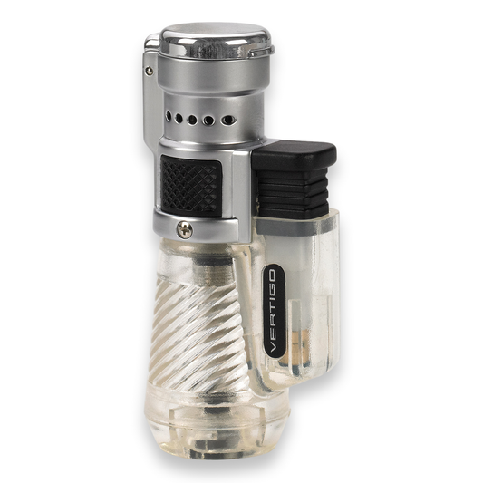 Vertigo Cyclone Torch Flame Triple Jet Cigar Lighter - Clear - Main Image