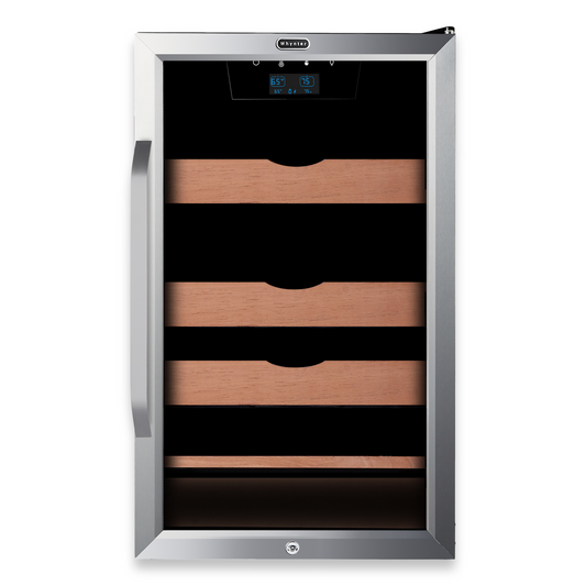 Whynter CHC-421HC Elite Touch Control Stainless 400-Cigar Cooler Humidor 4.2 cu. ft.  - Exterior Front