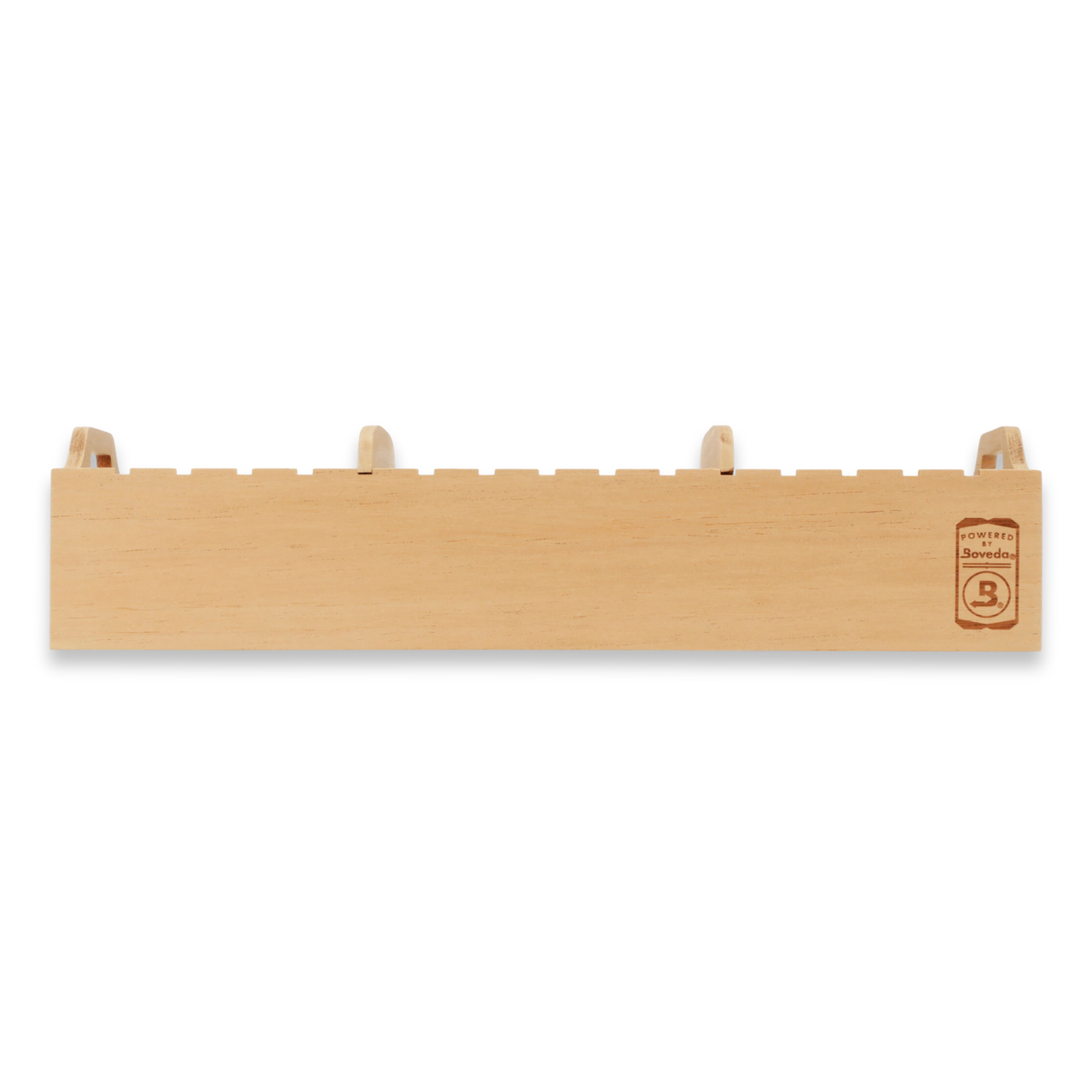 Wood Tray for Boveda Large Acrylic 75-Cigar Humidor - Exterior Front