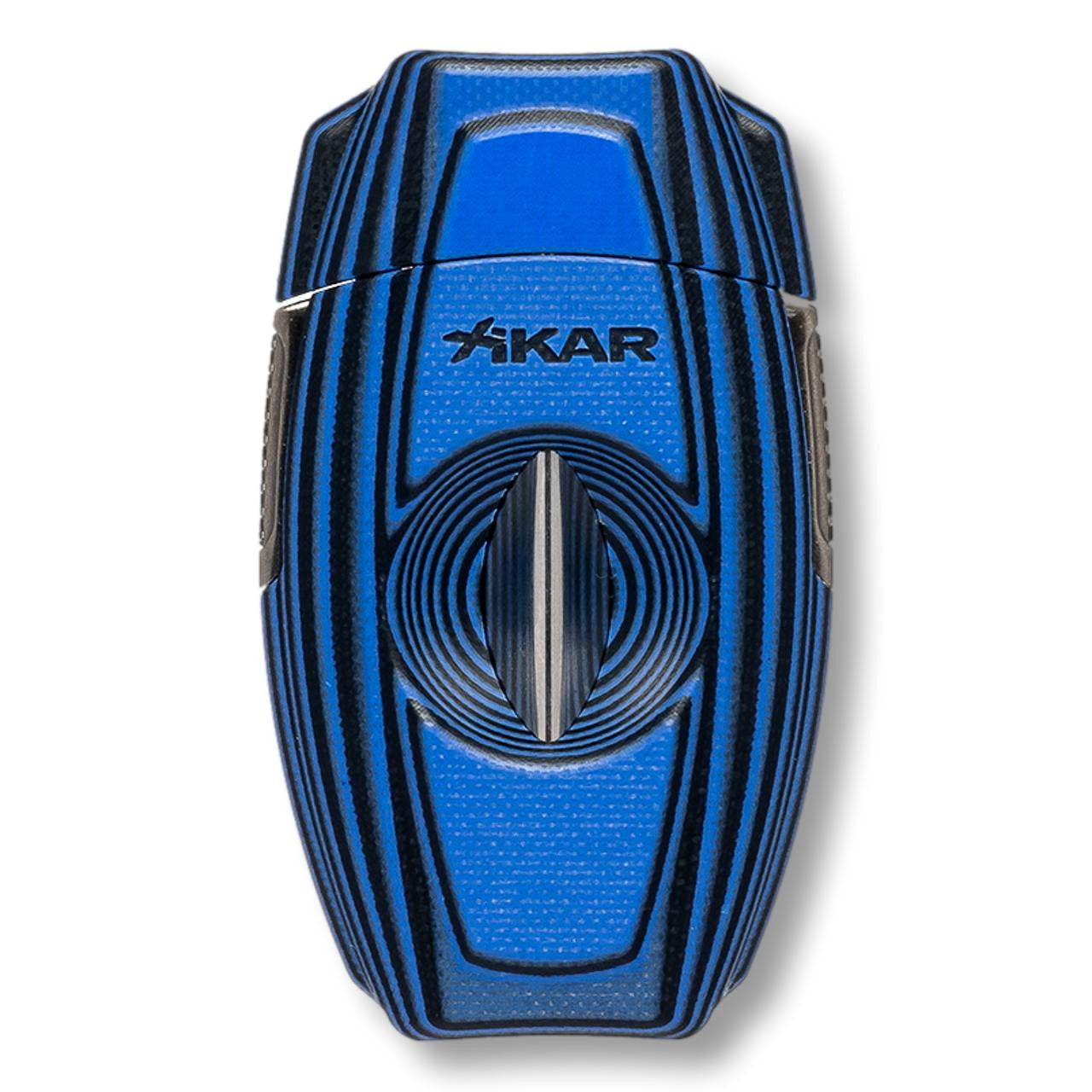 Xikar VX2 G10 V-Cut Cigar Cutters - Blue - Front Side