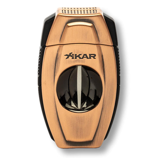Xikar Flip Dual Straight & V-Cut Cigar Cutters - Bronze - Main Image - Front Side