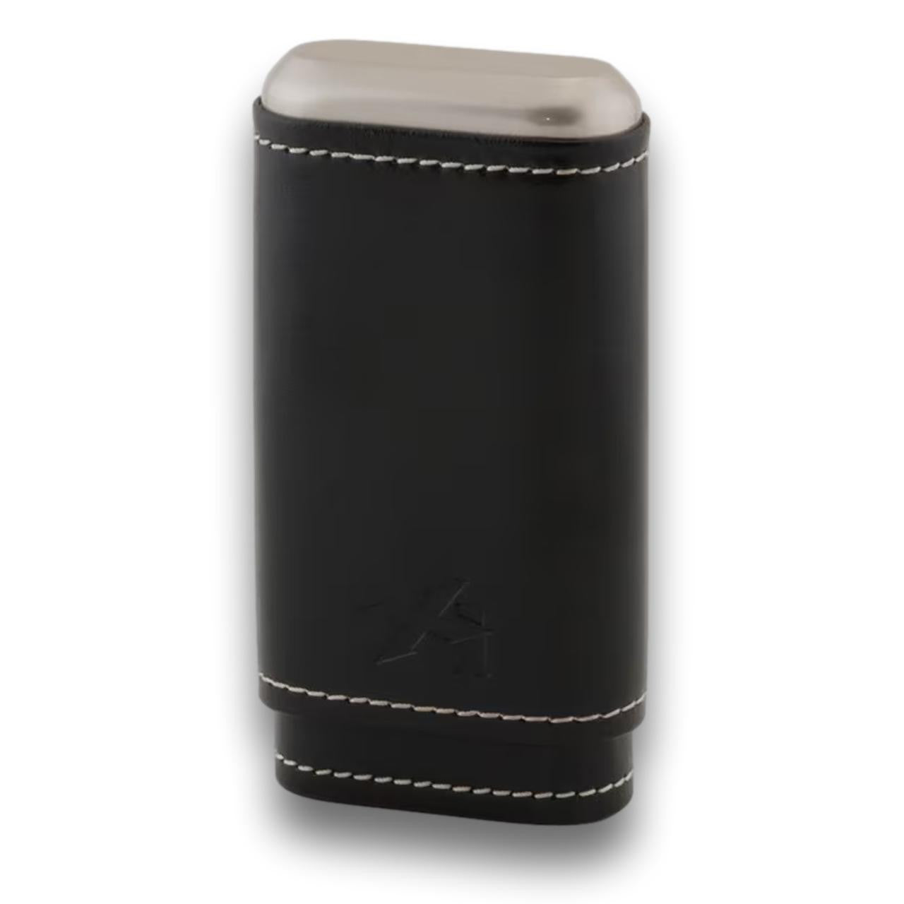 Xikar Envoy 3-Finger Hard Cigar Cases - Black - Left Facing