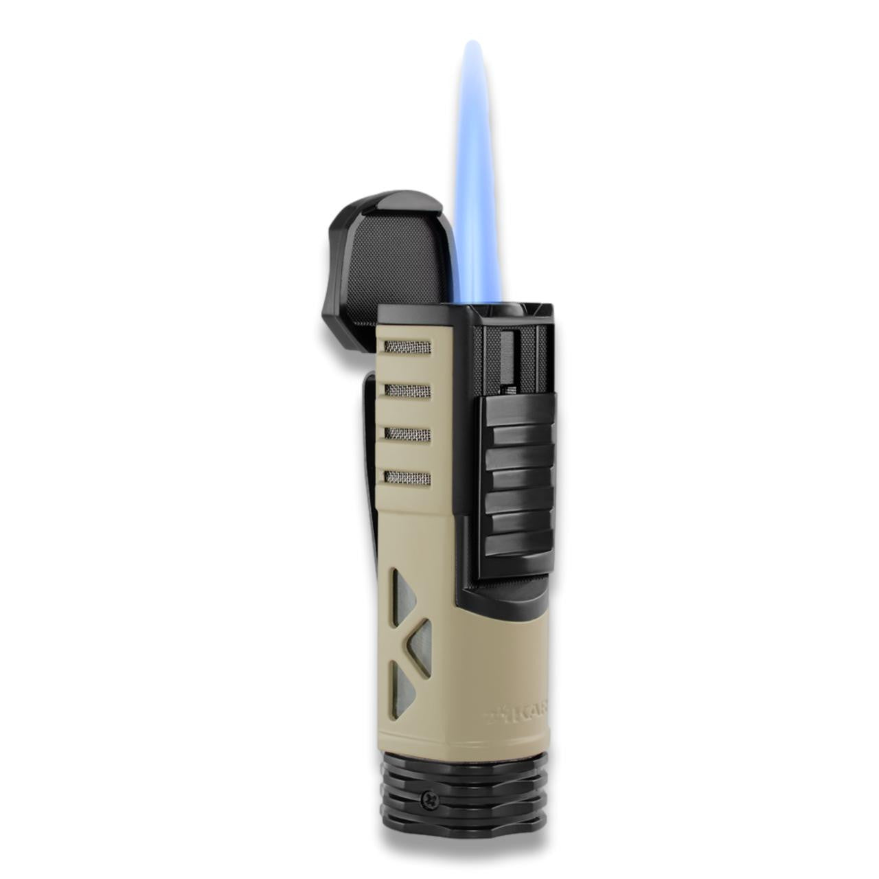 Xikar Tactical 1 Torch Flame Single Jet Cigar Lighter - Flat Dark Earth  -  Flame