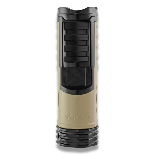 Xikar Tactical 1 Torch Flame Single Jet Cigar Lighter - Flat Dark Earth  -  Front