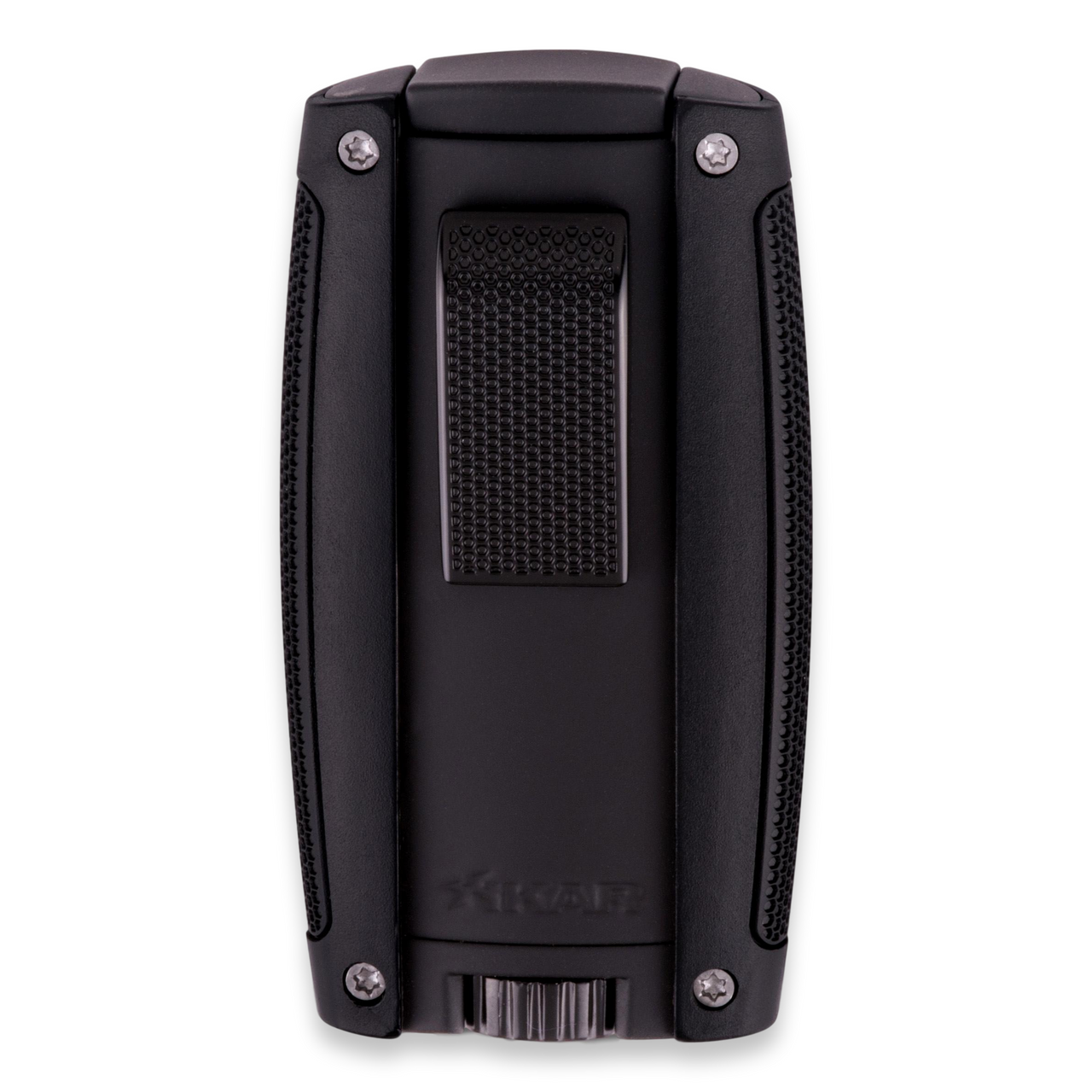 Xikar Turismo Torch Flame Double Jet Cigar Lighter - Matte Black - Exterior Front