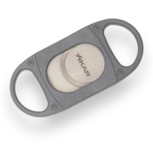Xikar X8 Guillotine Cut Double-Blade Cigar Cutter - Silver - Exterior Front