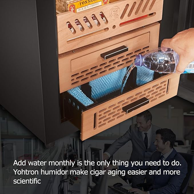 Yohtron YC-448 Premium Series Classic Black 2300-Cigar Electric Humidor - Feature