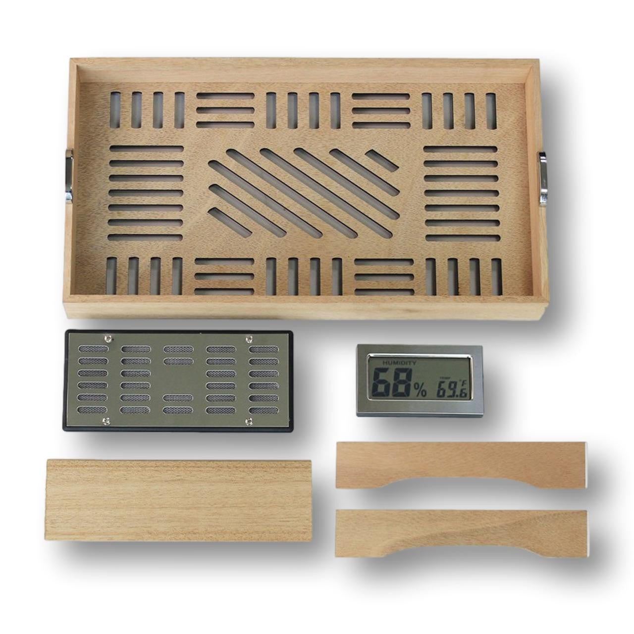 Prestige Bastionbloc 120-Cigar Desktop Humidor - Trays and Accessories