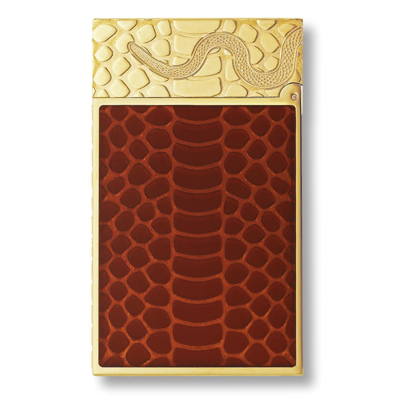 S.T. Dupont Year of the Snake Line 2 Double Soft Flame Cigar Lighters - Red - Back Side
