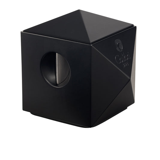 Colibri Quasar Two-in-One Desktop Cigar Cutter - Black - Exterior Front