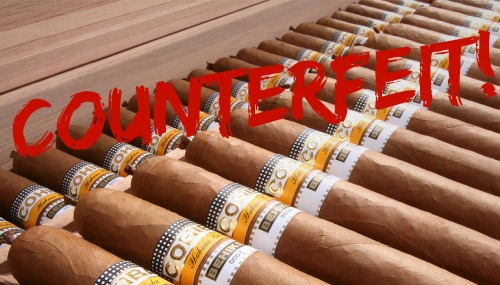 Counterfeit Cohiba Cigars