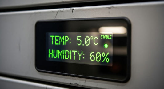 Stable temperature and humidity display provides confidence in logistics and security of controlled environment