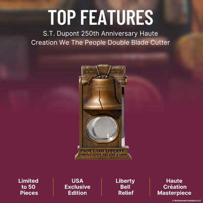 S.T. Dupont 250th Anniversary Haute Creation We The People  Double Blade Cutter - Top Features Image 