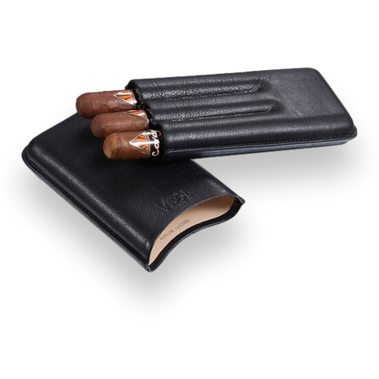 Visol Legend Leather 3-Finger Cigar Cases