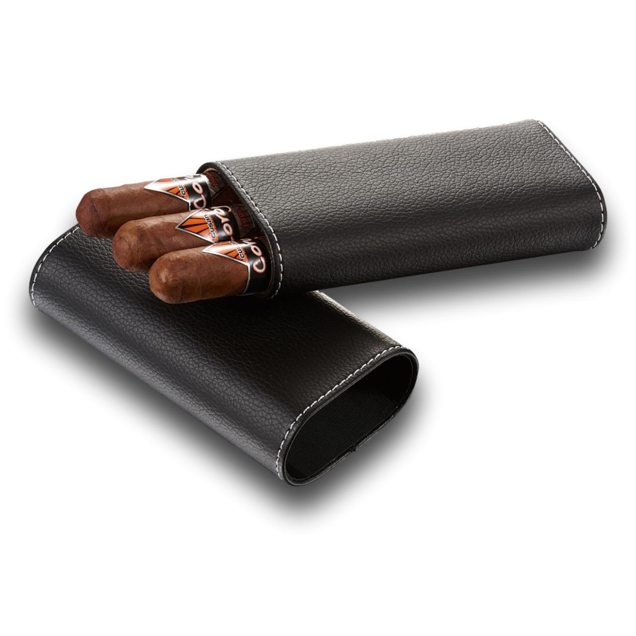 Visol Santa Fe Leather 3-Finger Cigar Cases