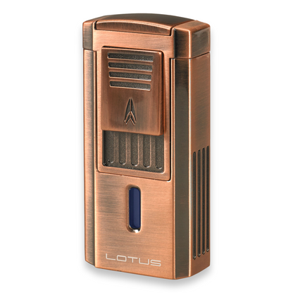 Lotus Duke V Torch Flame Triple Jet Cigar Lighter with Cutter