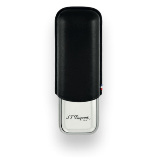 S.T. Dupont Leather and Metallic Double Cigar Case