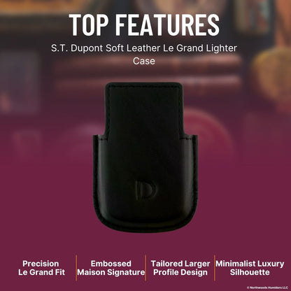 S.T. Dupont Soft Leather Le Grand Lighter Case - Top Features Image